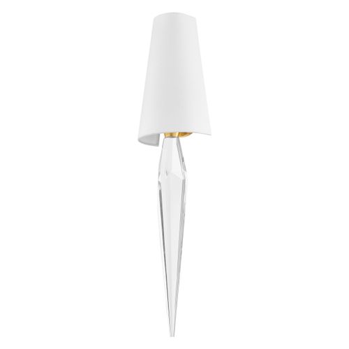 Vintage Polished Brass One Light Wall Sconce from the Alps Collection