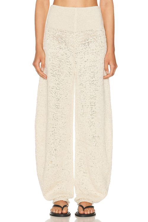 Helsa Janize Knit Pant in Canvas - Beige. S also in