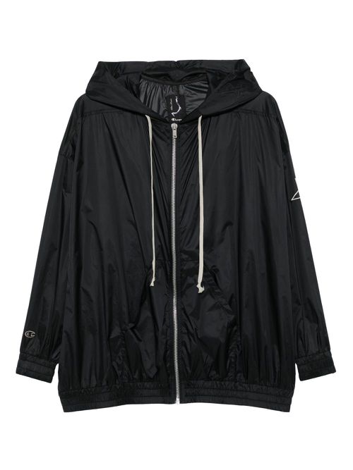 Rick Owens X Champion logo-patch jacket - Black