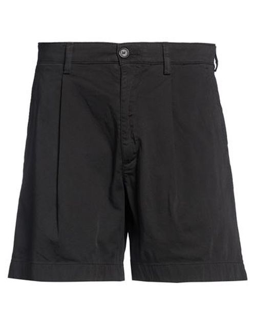 Man Shorts & Bermuda Shorts Black Size 30 Cotton, Elastane