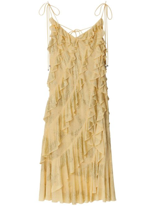 Crystal Paisley midi dress - Neutrals