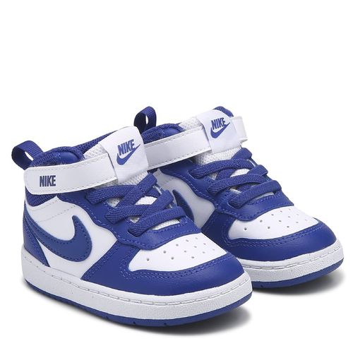 Kids' Court Borough Mid 2 High Top Sneaker Baby/Toddler Shoes (Blue/White)