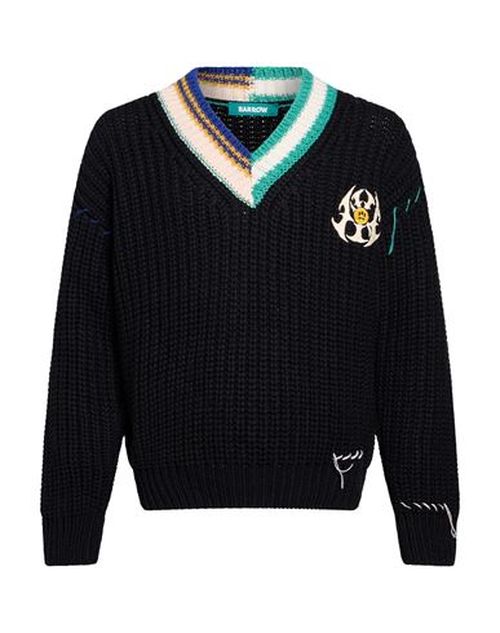 Man Sweater Black Size S Acrylic, Wool