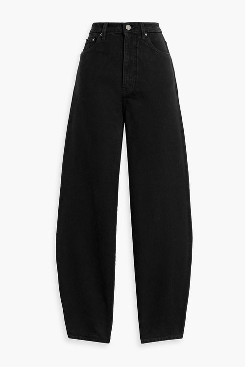 High-rise barrel-leg jeans - Black - 23W/ 30L
