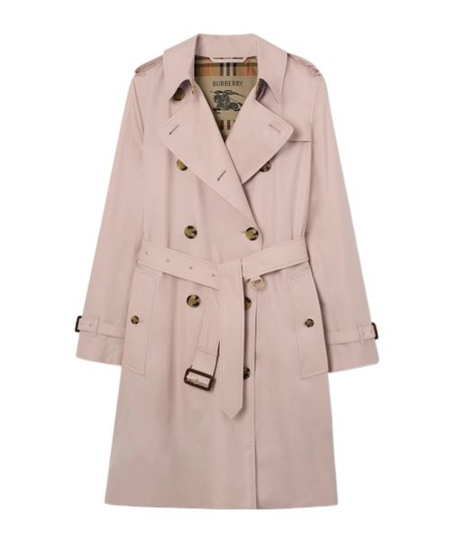 Mid-length Tropical Gabardine Kensington Trench Coat