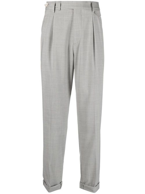 Cropped tailored trousers - Grey