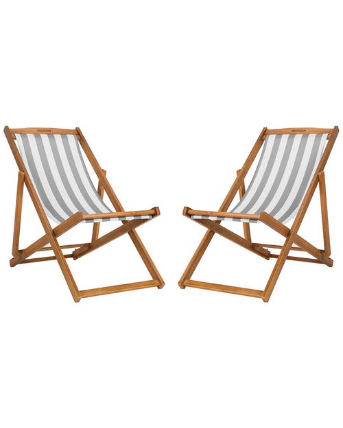 Loren Set Of 2 Outdoor Foldable Sling Chairs