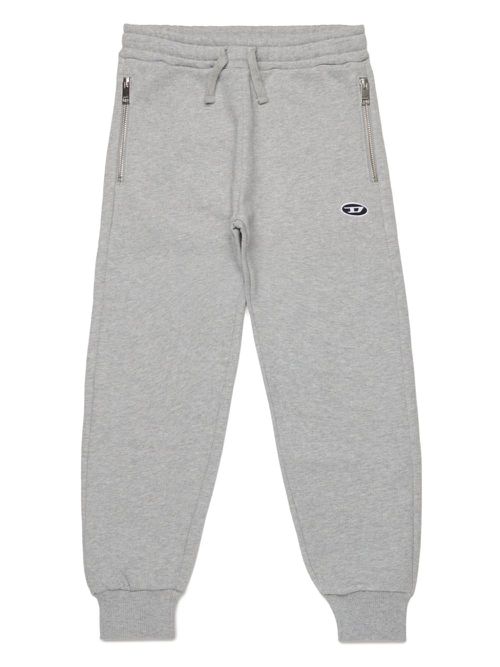 Logo-embroidered track pants - Grey