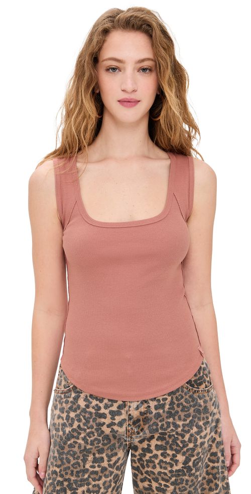 Free People Hummingbird Tee Cedarwood