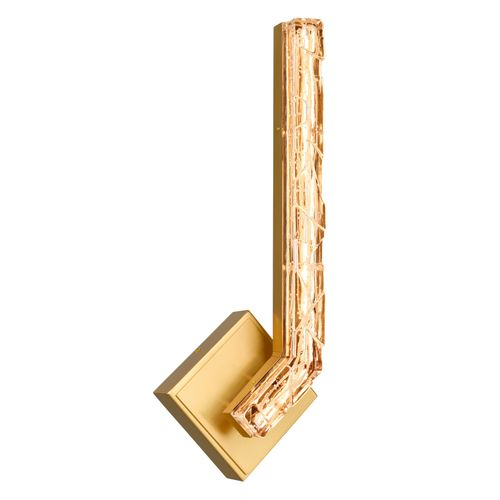 Brass LED Wall Sconce from the Contour Collection