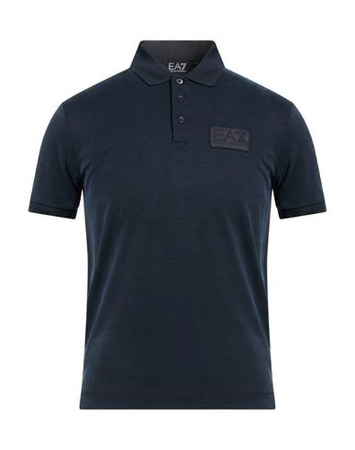 Man Polo shirt Navy Size S Lyocell, Polyester