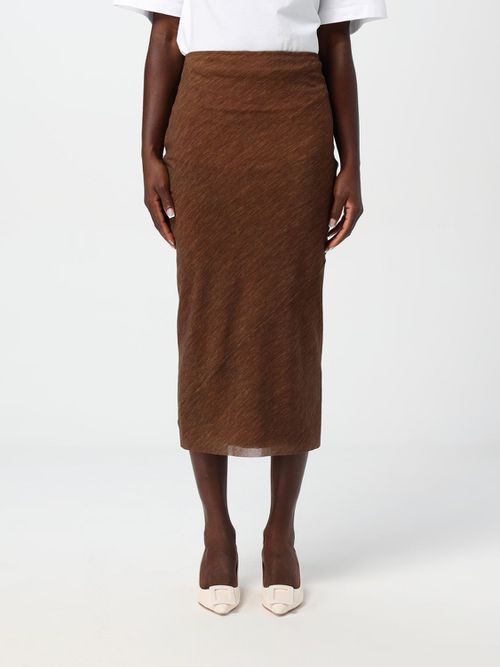 Skirt Woman color Brown
