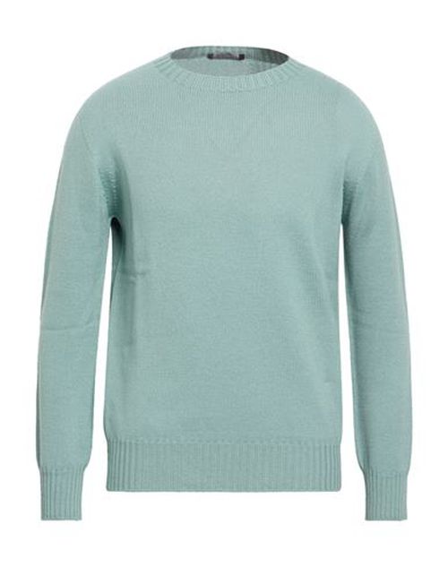 Man Sweater Sage green Size 40 Wool