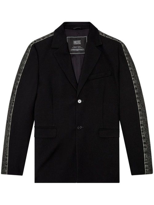 J-Wire notched-lapels blazer - Black