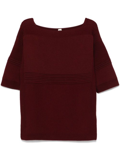 Hermès Pre-Owned 여성 2000s wide-neck sweater - Red HER750LC