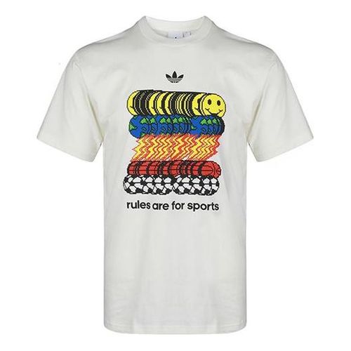 Originals Sportsrule Printing Short Sleeve White