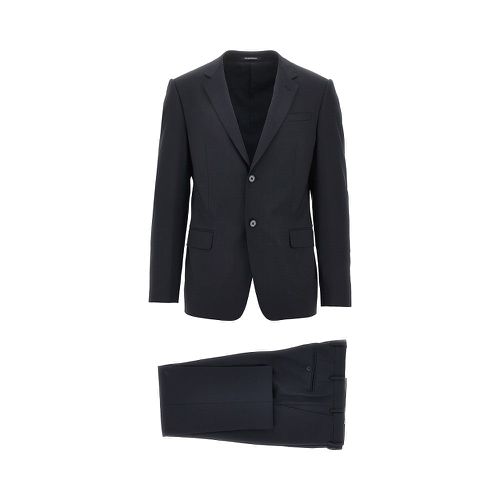 EMPORIO ARMANI Stretch wool 'M Line' tailored suit Man 56