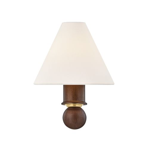 Aged Brass Wall Sconce from the Candice Collection