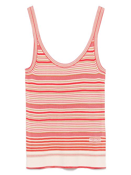 Striped tank top - Red