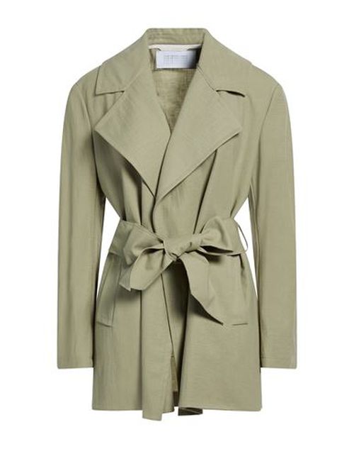 Woman Overcoat & Trench Coat Sage green Size 6 Viscose, Polyamide