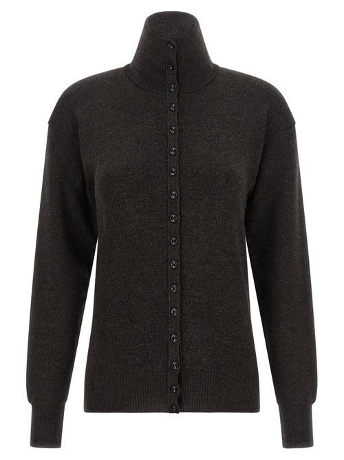 Merino Wool Cardigan — Brown
