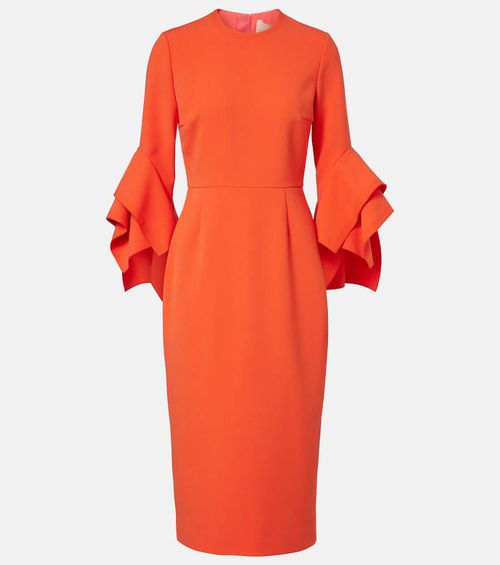 Ruffled midi dress