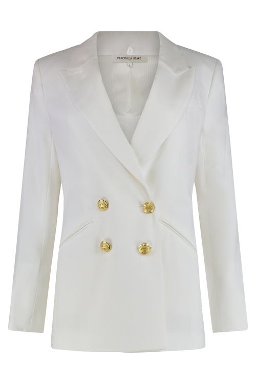 Dale Dickey Square-Fit Elastic Linen Jacket