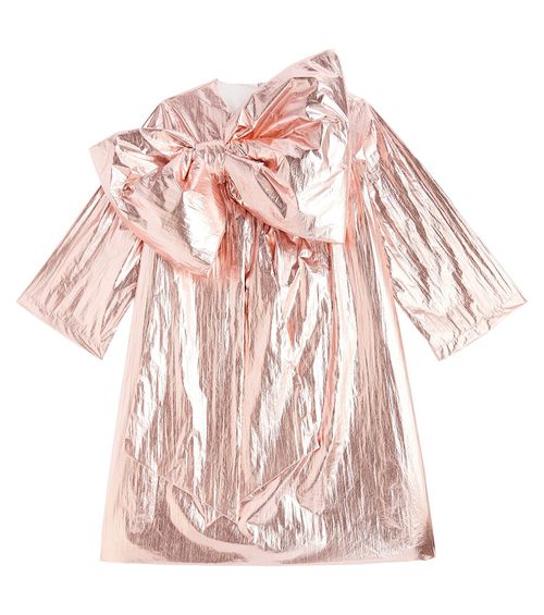 Caroline Bosmans Bow-detail satin dress