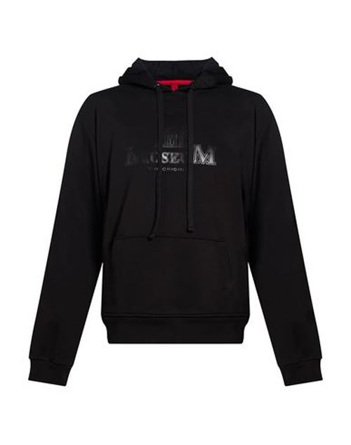 Man Sweatshirt Black Size XL Cotton, Polyester