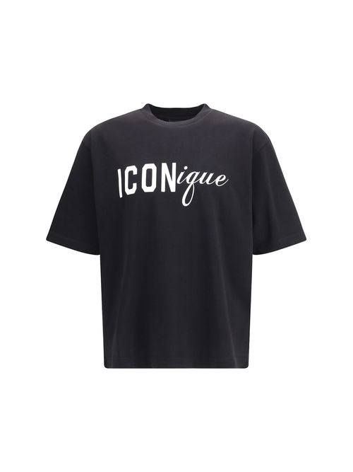 T-shirt In Cotton With Icon Graphic Print