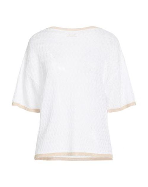 Woman Sweater White Size 4 Viscose, Polyester