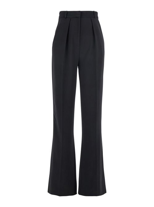 Pleated Trousers — Black