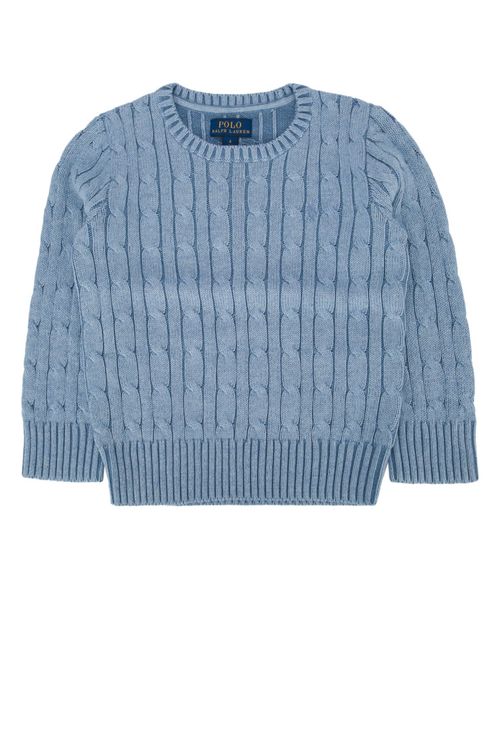 Kids Blue Crew-neck Sweater