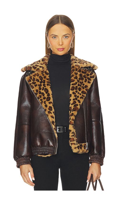 BLANKNYC Faux Leather Jacket in Weekend Warrior. S also in L