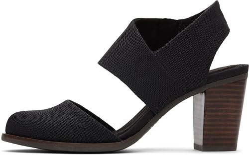 TOMS Women's Majorca Closed Toe Black Canvas