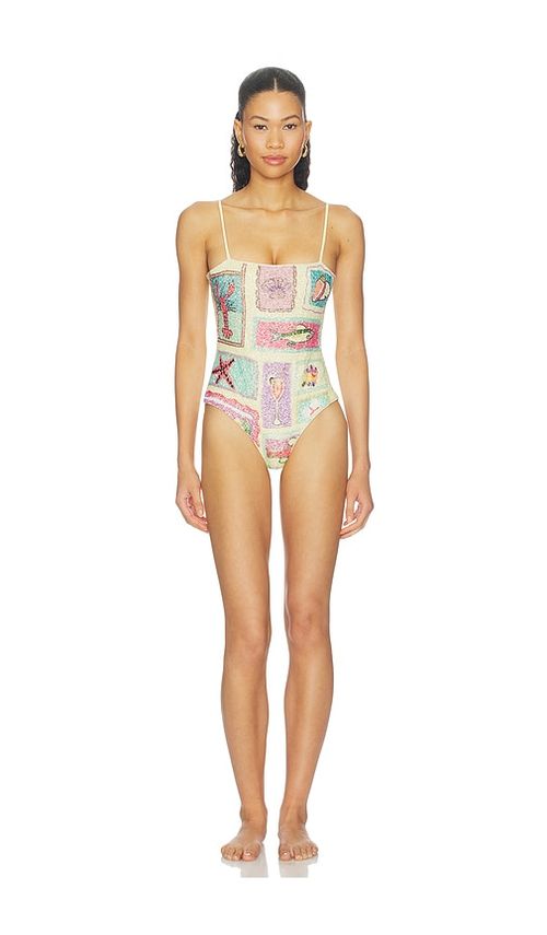 Oceanus Paradiso Swimsuit in Yellow. - L also in XS