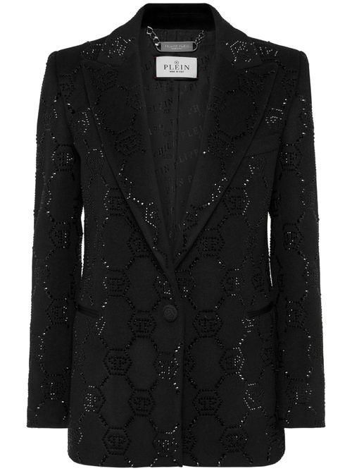 Monogram blazer - Black