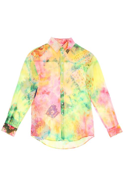 -Camicia Con Stampa Multicolore-Uomo