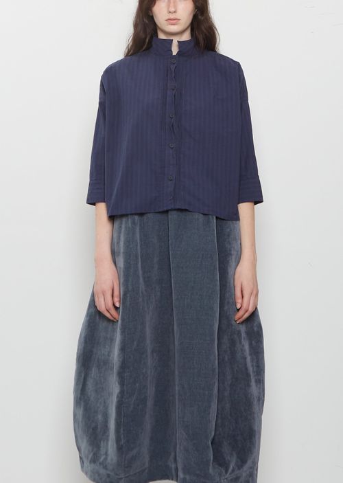 Bergfabel Claudia Cotton Shirt Ã¢ÂÂ Navy Stripe Blue Stripe