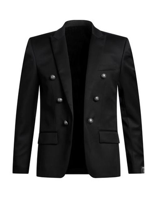 Man Blazer Black Size 34 Wool