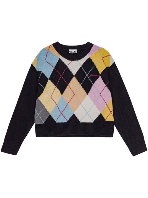 Multicolor Argyle sweater
