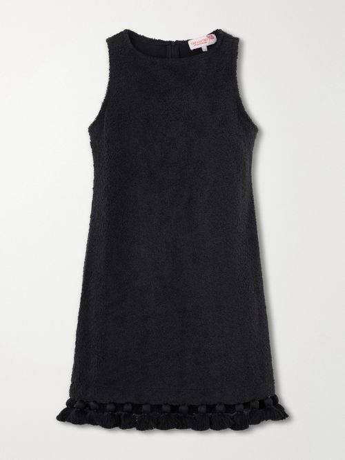 Cap d'Antibes - Manon Cotton-terry Mini Dress - Black