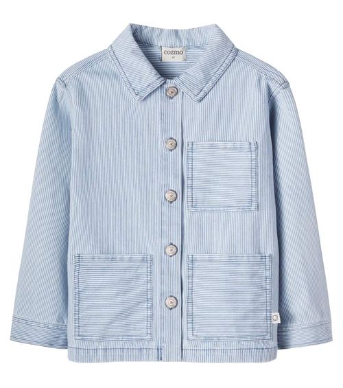 Ridge striped denim jacket