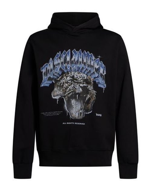 Man Sweatshirt Black Size L Cotton