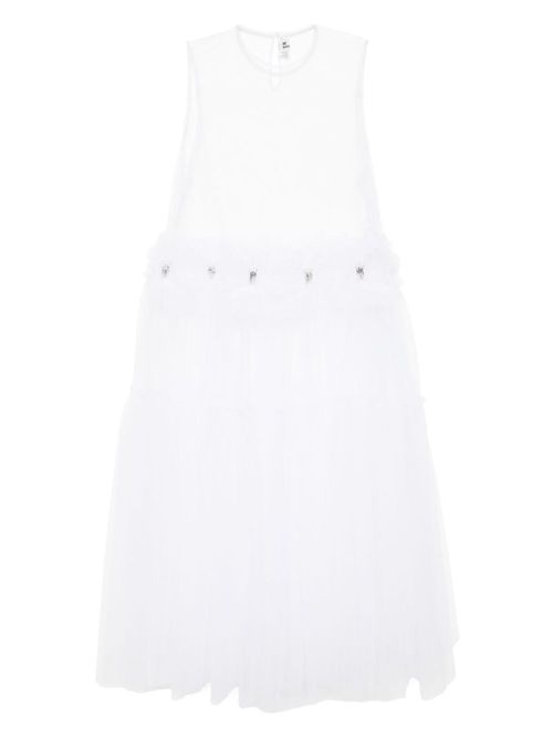 Detachable skirt dress - White