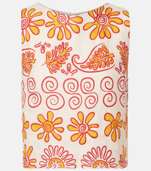 Avelino printed linen top