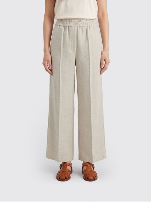 Pants Woman color Beige
