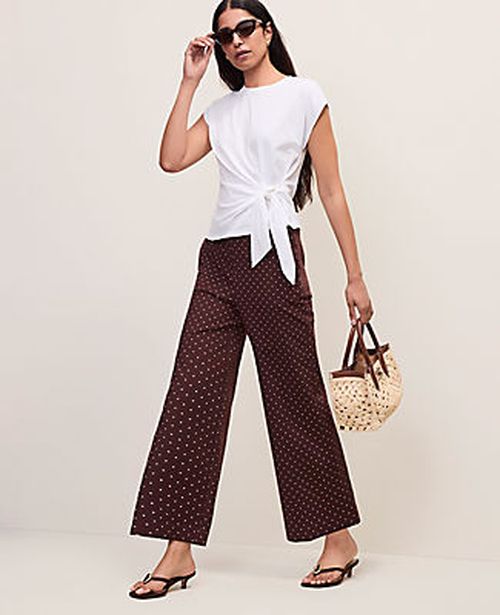 Ann Taylor The Grace Pant in Polka Dot