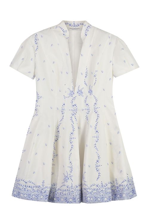 Floral-print Cotton Dress