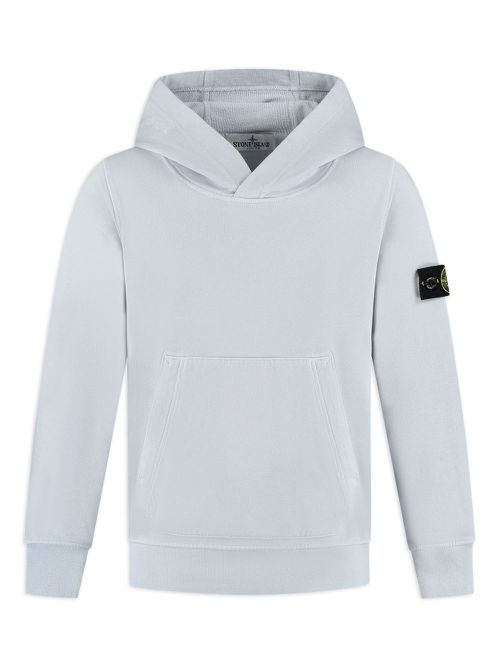 Compass-motif hoodie - Blue